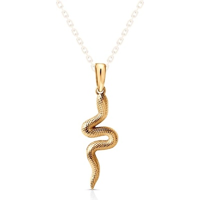 SAVICKI Висулка със змия savicki: жълто злато