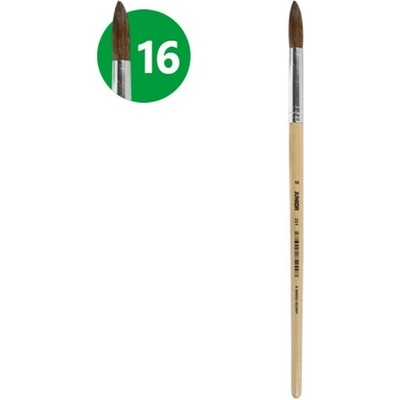 JUNIOR Natural štetec okrúhly č.16