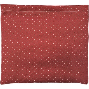 TORF Възглавница с черешови костилки, червена с бели точки, 25 x 23 см