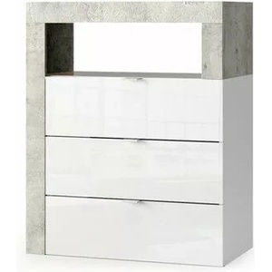 LC Mobili Бял шкаф за баня LC Mobili Italia Хамбург 64x78 см (439030-42CE)