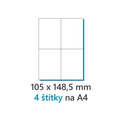Etikety univerzálne 297x420mm Agipa A3 100 hárkov