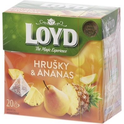 Loyd Tea čaj v pyramidovém sáčku ananas a hruška 20 x 2 g