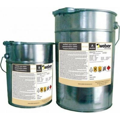Weber Webersys epox dvojzložková epoxidová penetrácia rozpúšťadlová 8.8 kg (penetrácia + tvrdidlo)