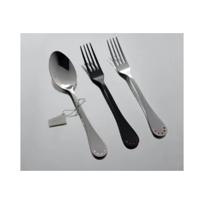 Herdmar (Португалия) Комплект прибори HERDMAR ROCCO с бели кристали SWAROVSKI - 24 части (Herdmar 089-3024-SB00-E16)