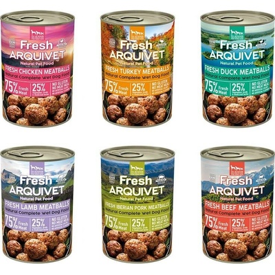 Arquivet Fresh mäsové guľky mix príchutí 6x400 g