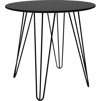 Textilomanie Okrúhly jedálenský stôl HARRY 80 x 80 čierny