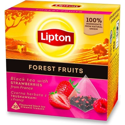 Lipton černý čaj lesní ovoce pyramida 20 x 1,5 g
