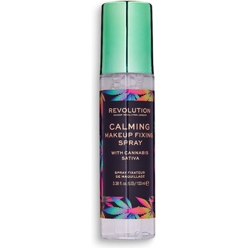 Makeup Revolution Calming Setting Spray With Canabis Sativa Спрей за лице 100ml