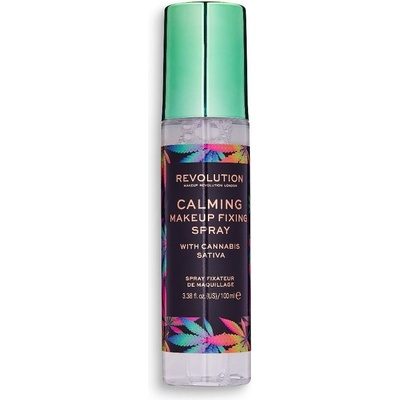 Makeup Revolution Calming Setting Spray With Canabis Sativa Спрей за лице 100ml