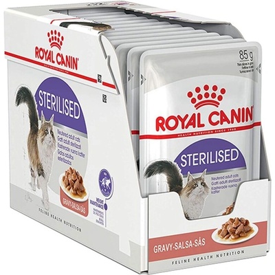 Royal Canin ROYAL CANIN FHN Sterilised Храна за котки, мокра, за възрастни, кастрирани, в сос, 12x85g
