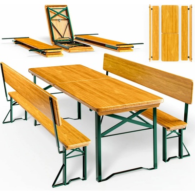 Jurhan Germany 991551 Pivný set Praktik s operadlami 170 cm