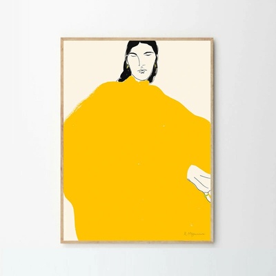 Moikka Plakát Yellow Dress by Rosie McGuinness A4 (21x27cm)