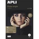 APLI Фотохартия, мастиленоструйна, A4, 200 g, гланцова, APLI "Photo bright" 12239 (12239)