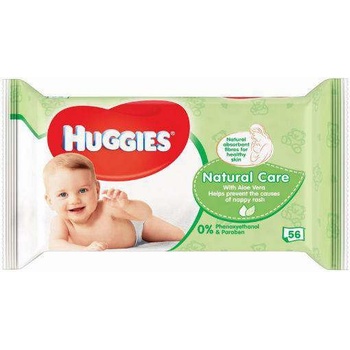 Huggies Natural Care Single vlhčené ubrousky 56 ks