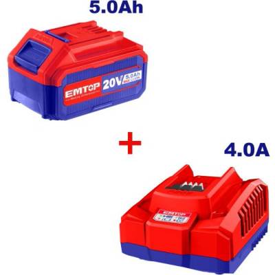 SET - nabíječka 20V 4.0A + akumulátor 20V 5.0Ah