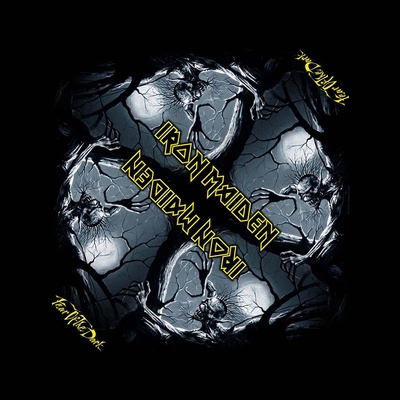 Iron Maiden šatka Fear Of The Dark čierna