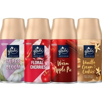 GLADE NÁPLNĚ DO AUTOMATICKÉHO OSVĚŽOVAČE MIX VŮNÍ, ZÁSOBA 4 x 269 ml