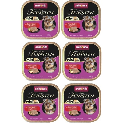 Animonda Vom Feinsten Junior Mini morčacie teľacie a jablko 6 x 100 g