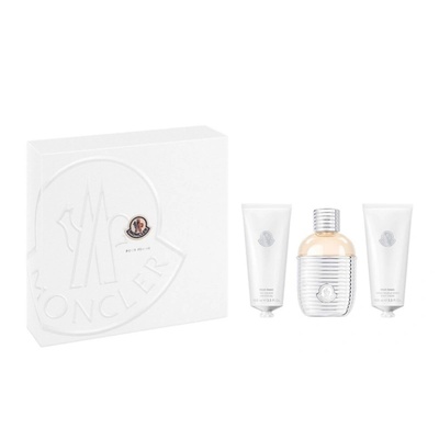 Moncler Pour Femme Подаръчен комплект за жени Размер EDP 100 ml + лосион за тяло 100 ml + душ гел 100 ml