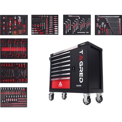 Tagred Работна количка с инструменти, 298 броя ta214 (ta214)