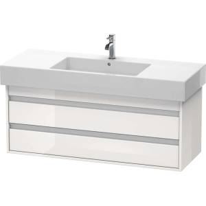Duravit Ketho - Шкафче за умивалник 48x120x46 см, 2 чекмеджета, лъскаво бяло KT664202222 (KT664202222)