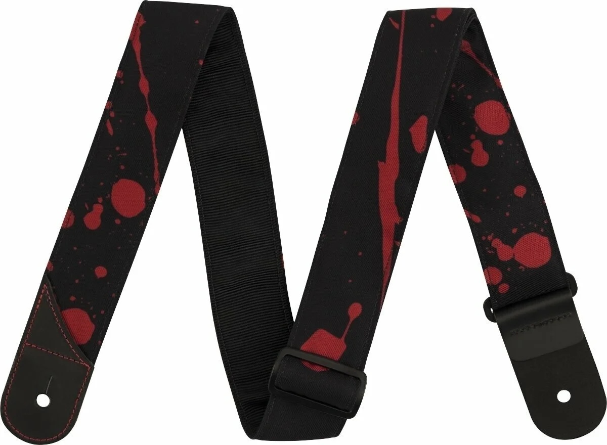 Jackson Splatter Strap Black/Red Колан за китара (2992562001)