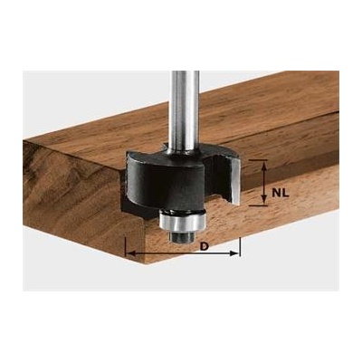 Festool HW S8 D31,7/NL 12,7 Polodrážkovací fréza HW, stopka 8 mm 491022
