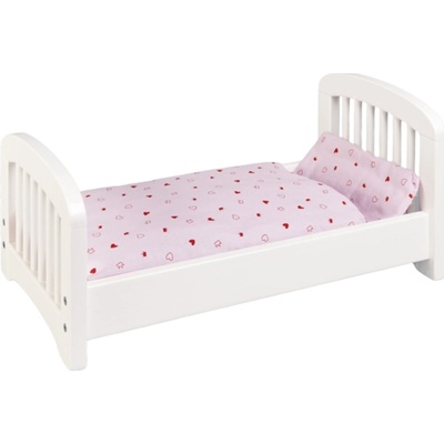 Goki pro panenku s nebem junior 63 x 31,5 cm dřevo bílá/růžová – Zboží Dáma