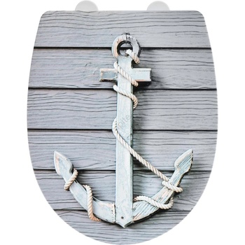 WENKO 23536100-WC тоалетно седало RELIEF 36, 5x45 см пъстро/сребристо (WE0656)