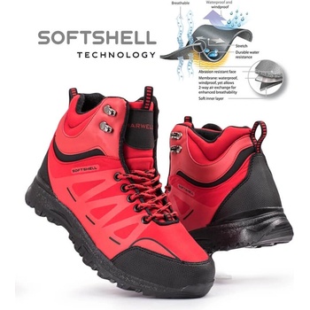 Marwells Softshell Мъжки туристически боти - Червени 20210835600 (362785_Червен)