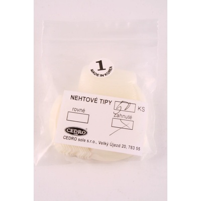 Cedro nehtové tipy zahnuté vel.9 50 ks