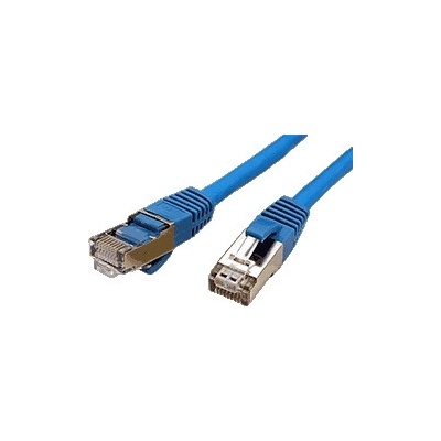 Value 21.99.1224 S/FTP patchkabel kat. 6, LSOH, 0,5m, modrý