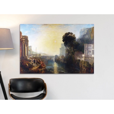 Dido staví Kartágo - William Turner Varianta: 70x50 cm - na KAPA desce 5 mm (k zavěšení)