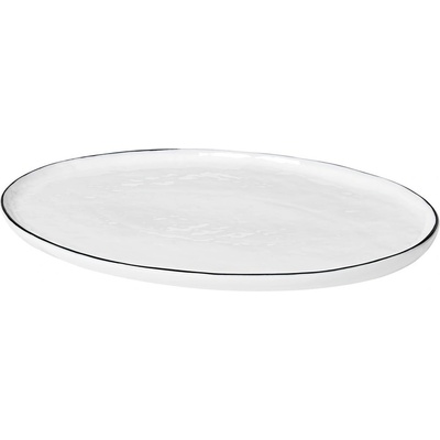 Broste Oválný talíř SALT 30cm bílý
