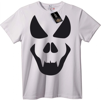 NOONEBRAND Тениска Черен череп - L, White