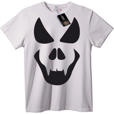 NOONEBRAND Тениска Черен череп - L, White