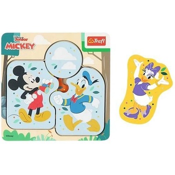 Trefl Дървен пъзел Trefl - Mickey Mouse & Friends, 6 части (61865)