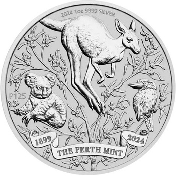 Perth Mint Strieborná minca 2024 125. výročie 1 oz