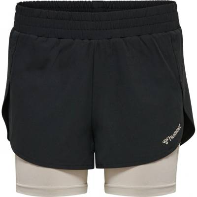 Hummel Track 2in1 Shorts Womens Black
