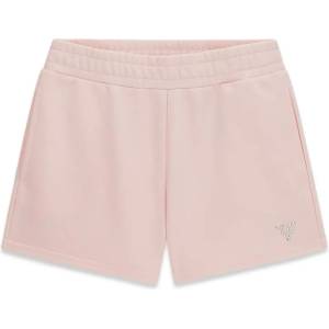 Guess Къси спортни панталони за момиче в розов цвят с кристало лого Guess