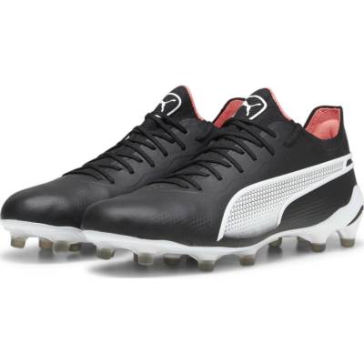 Puma KING ULTIMATE FG/AG Puma Black White Fire Orchid Red černá