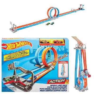Mattel Hot Wheels dvojitá dráha se smyčkou