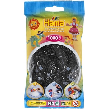 Hama H207-18 Midi korálky černé 1000ks