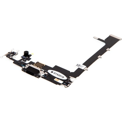 AppleMix Napájací a dátový konektor s flex káblom + mikrofóny pre Apple iPhone 11 Pro Max - sivý - kvalita A+