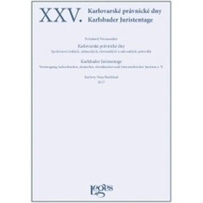 XXV. Karlovarské právnické dny - Vladimír Zoufalý