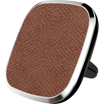 Image 1 of Nillkin 2-in-1 Magnetic Qi Vent Holder & Leather Case - комплект кожен кейс и магнитна поставка с безжично зареждане за вентилацията на кола за iPhone XS, iPhone X (кафяв)