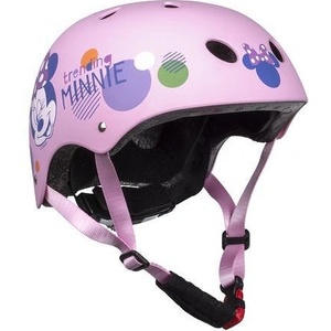 Disney Детска каска minnie pink за скейтборд и велосипед (am6144)