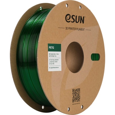 eSUN PETG Translucent Green - 1, 75 mm / 1000 g (PETG175T-G1P1)