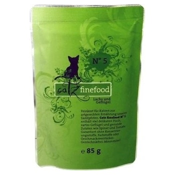 Catz finefood Classic Kitten No.5 s lososom hydinovým mäsom a špenátom 85 g