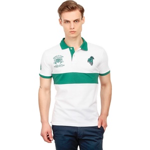 Grand Polo Club Gpc polo Мъжка тениска - Бяла/Зелена 21156882 (263586_Бяло)